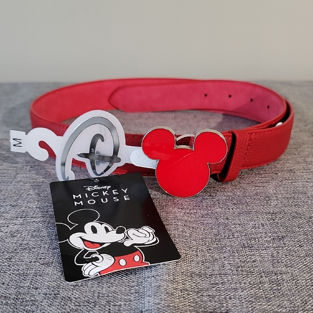 Disney Mickey Mouse Unisex Red Belt - Size Medium